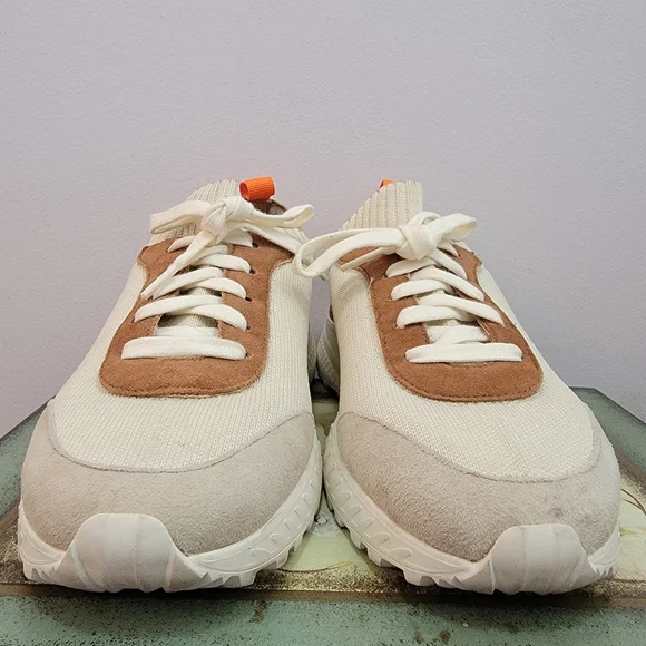 Sam Edelman Stokton Slip On Sherpa Lined Cream/Brown/Gray Size 7 Made In Italy - Picture 8 of 9